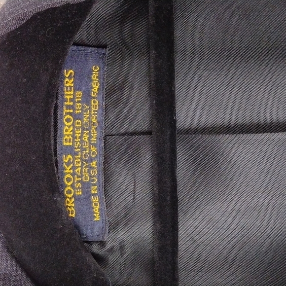 Brooks Brothers Black Windowpane Check One Notched Two Button Dress Suit Jacket - Picture 7 of 16